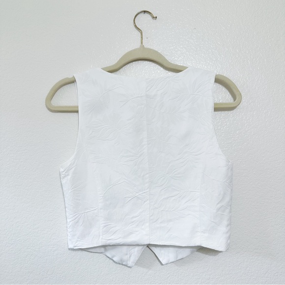 House of Harlow 1960 White Jacquard Vest - Picture 4 of 4